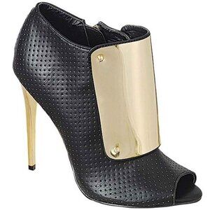 Black and Gold  Boots/Booties